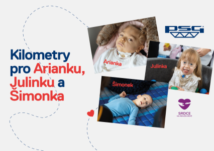 Darujeme 120 000 korun Ariance, Julince a Šimonkovi