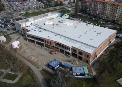 VIDEO: Stavba zimního stadionu v Uherském Hradišti