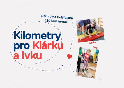 Darujeme 120 000 korun Klárce a Ivce