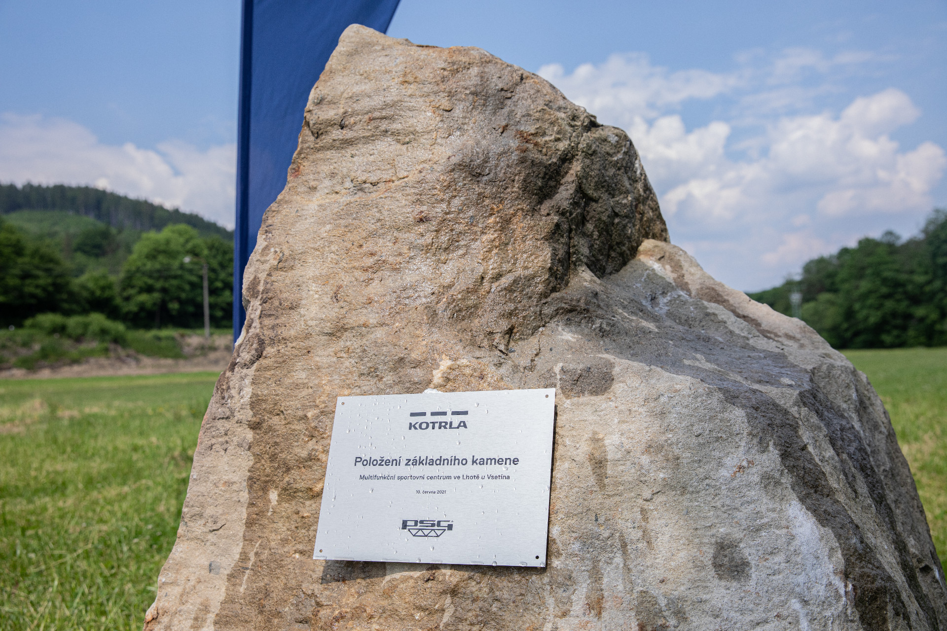 Položení základního kamene Multifunkční sportovní centrum ve Lhotě u Vsetína